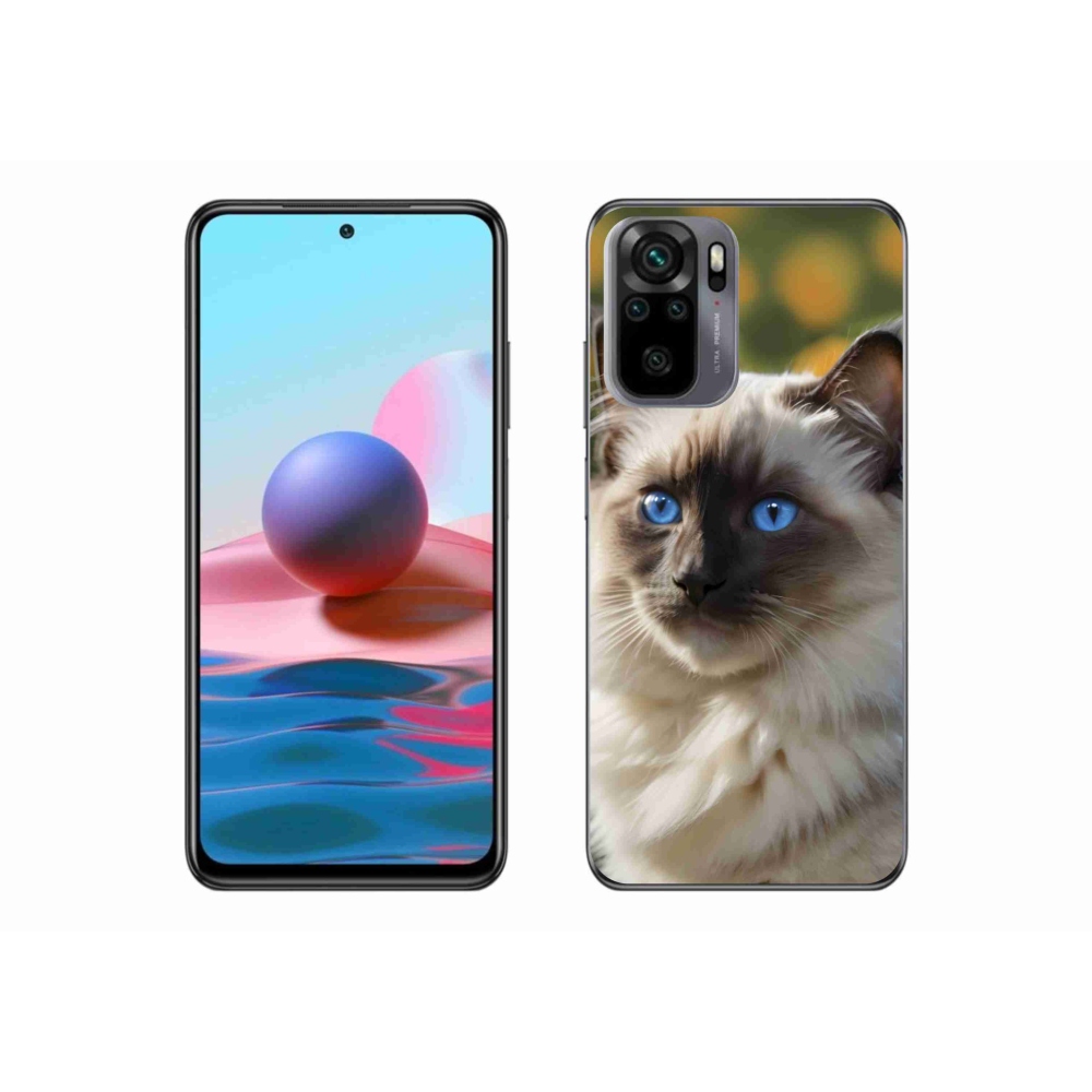 Gelový kryt mmCase na Xiaomi Redmi Note 10 - bílý ragdoll