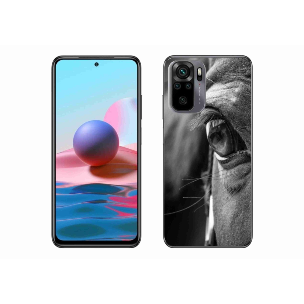 Gelový kryt mmCase na Xiaomi Redmi Note 10 - koňský pohled