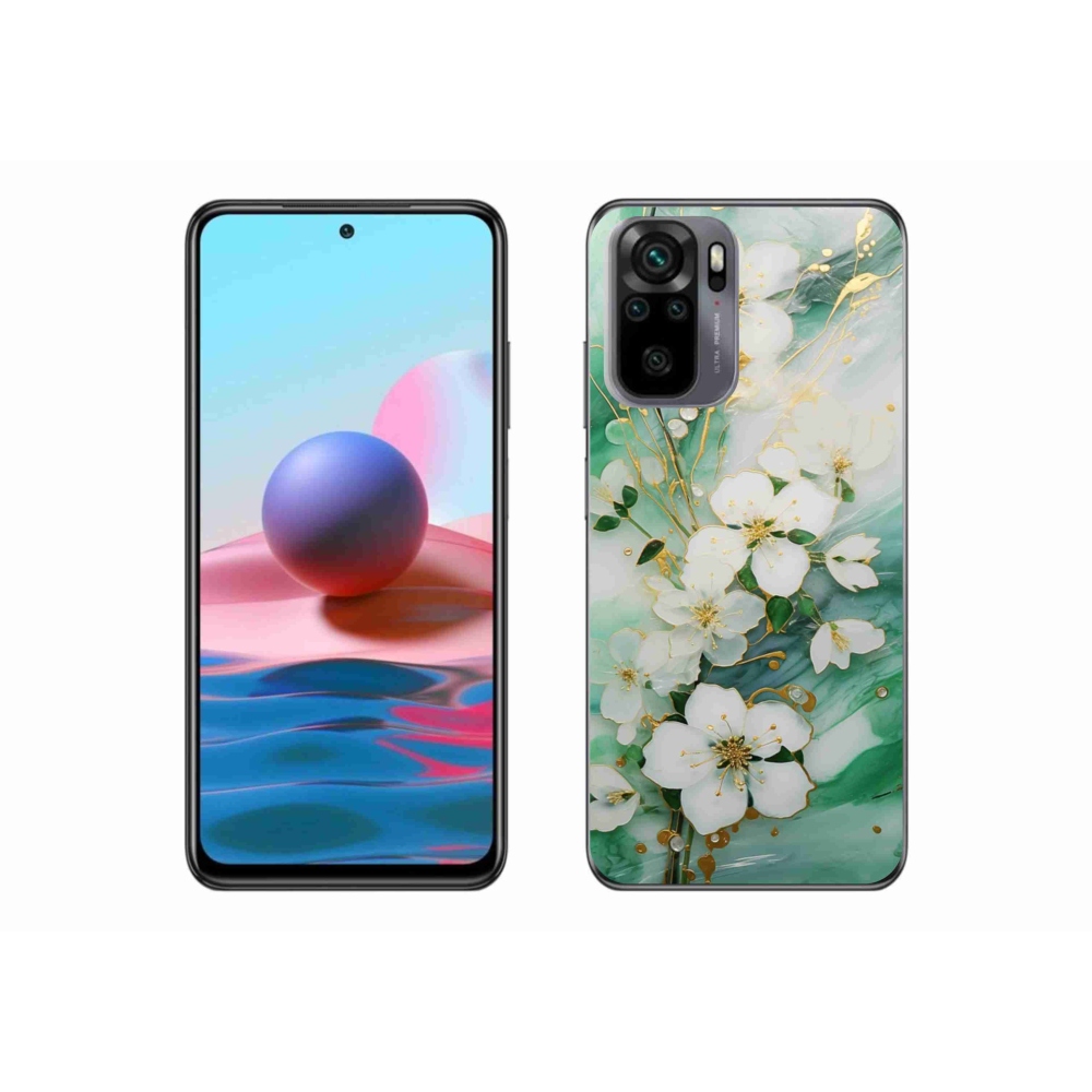 Gelový kryt mmCase na Xiaomi Redmi Note 10 - něžné květy