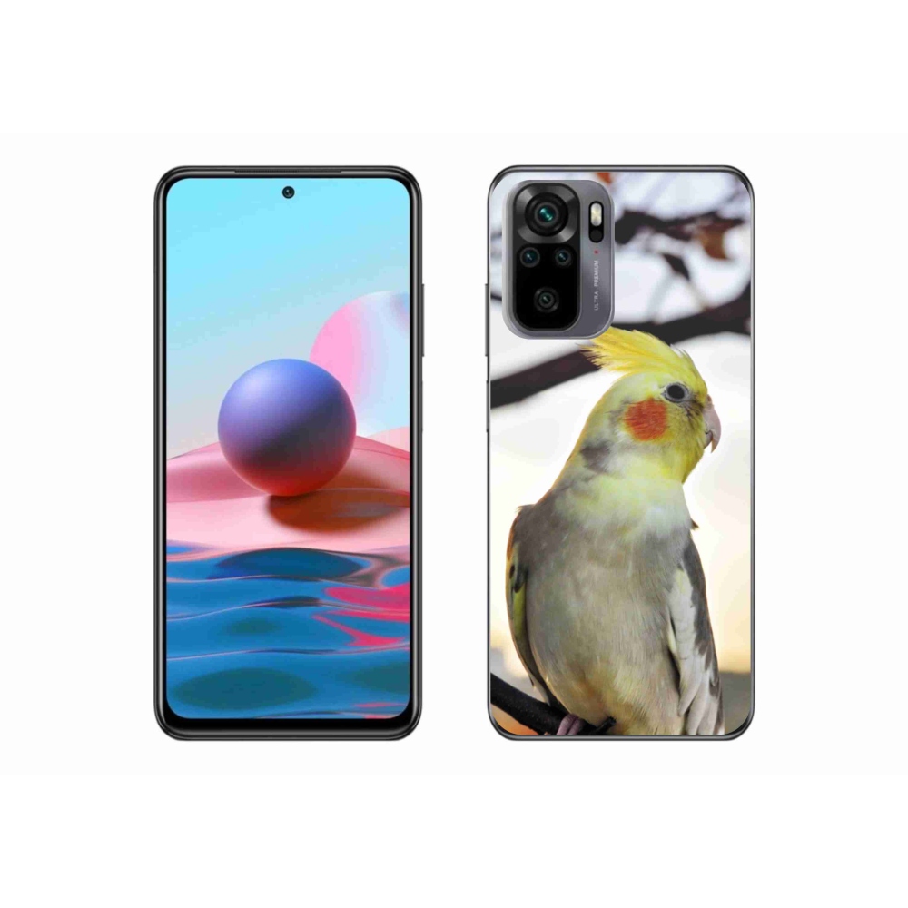 Gelový kryt mmCase na Xiaomi Redmi Note 10 - papoušek korela
