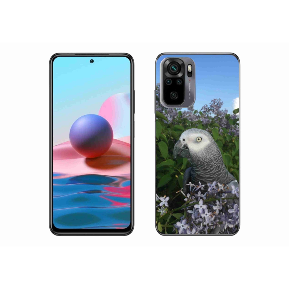 Gelový kryt mmCase na Xiaomi Redmi Note 10 - papoušek žako