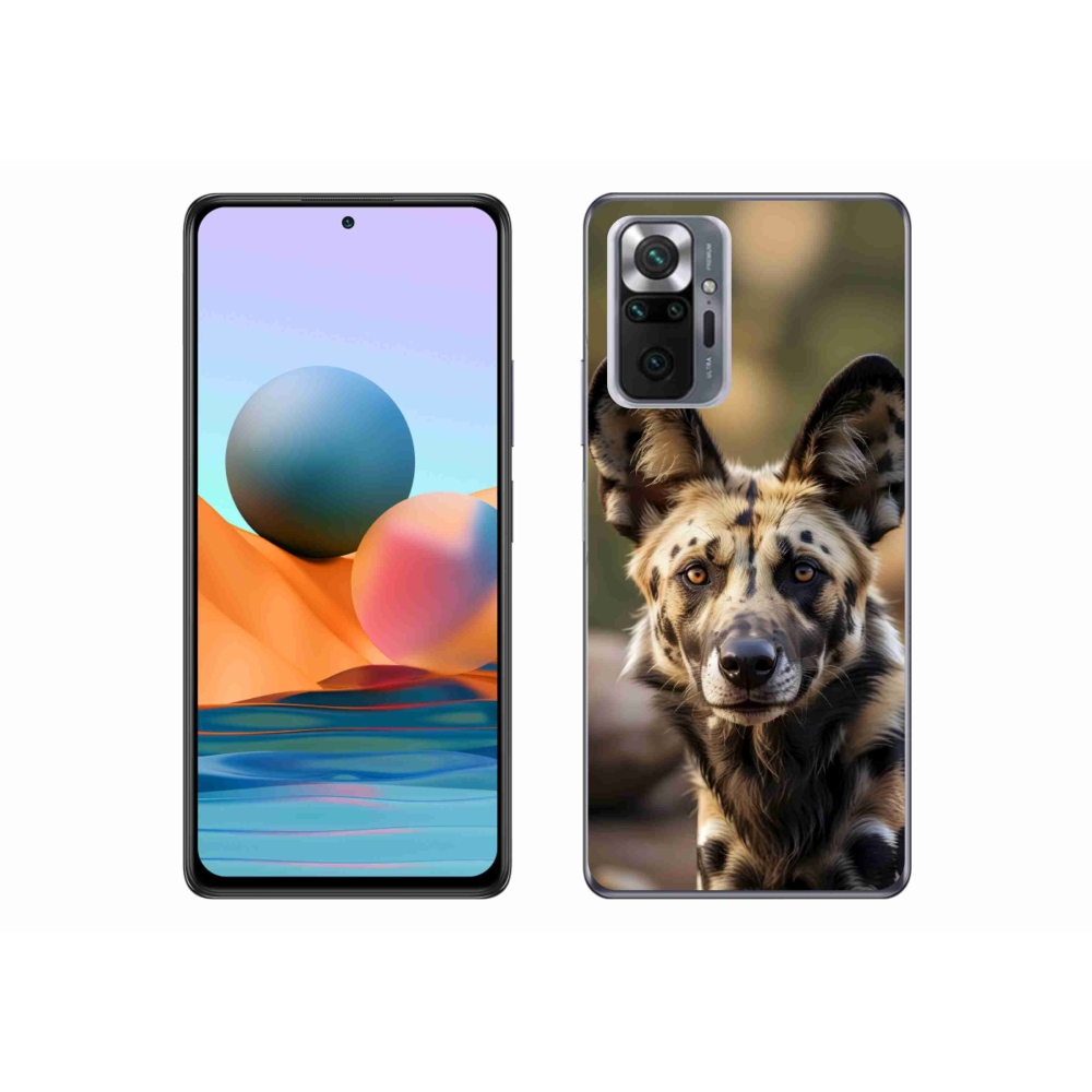 Gelový kryt mmCase na Xiaomi Redmi Note 10 Pro - africký divoký pes