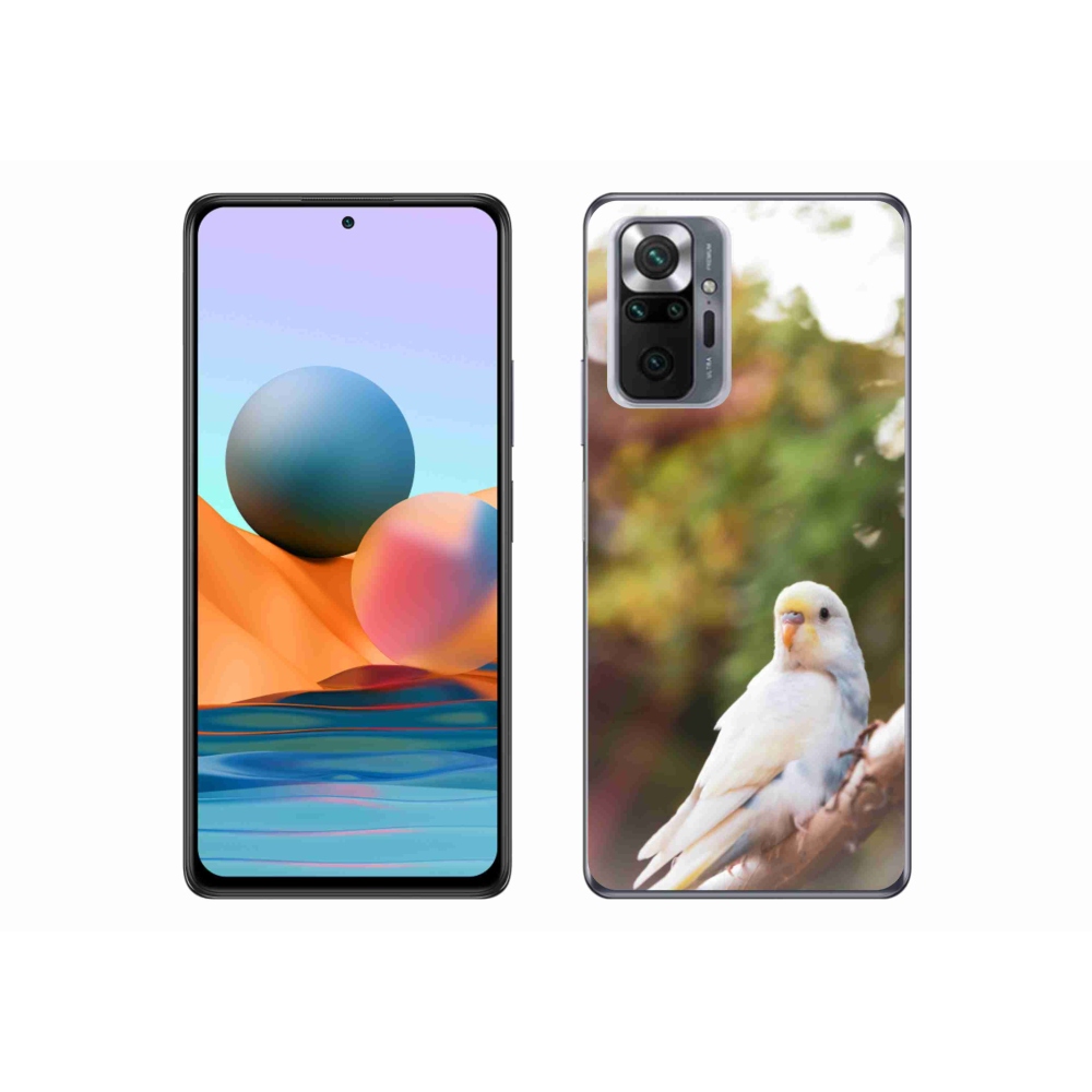 Gelový kryt mmCase na Xiaomi Redmi Note 10 Pro - andulka bílá