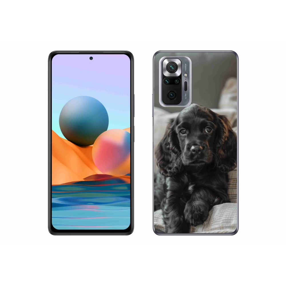 Gelový kryt mmCase na Xiaomi Redmi Note 10 Pro - anglický kokršpaněl