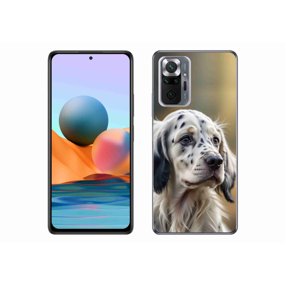 Gelový kryt mmCase na Xiaomi Redmi Note 10 Pro - anglický setr