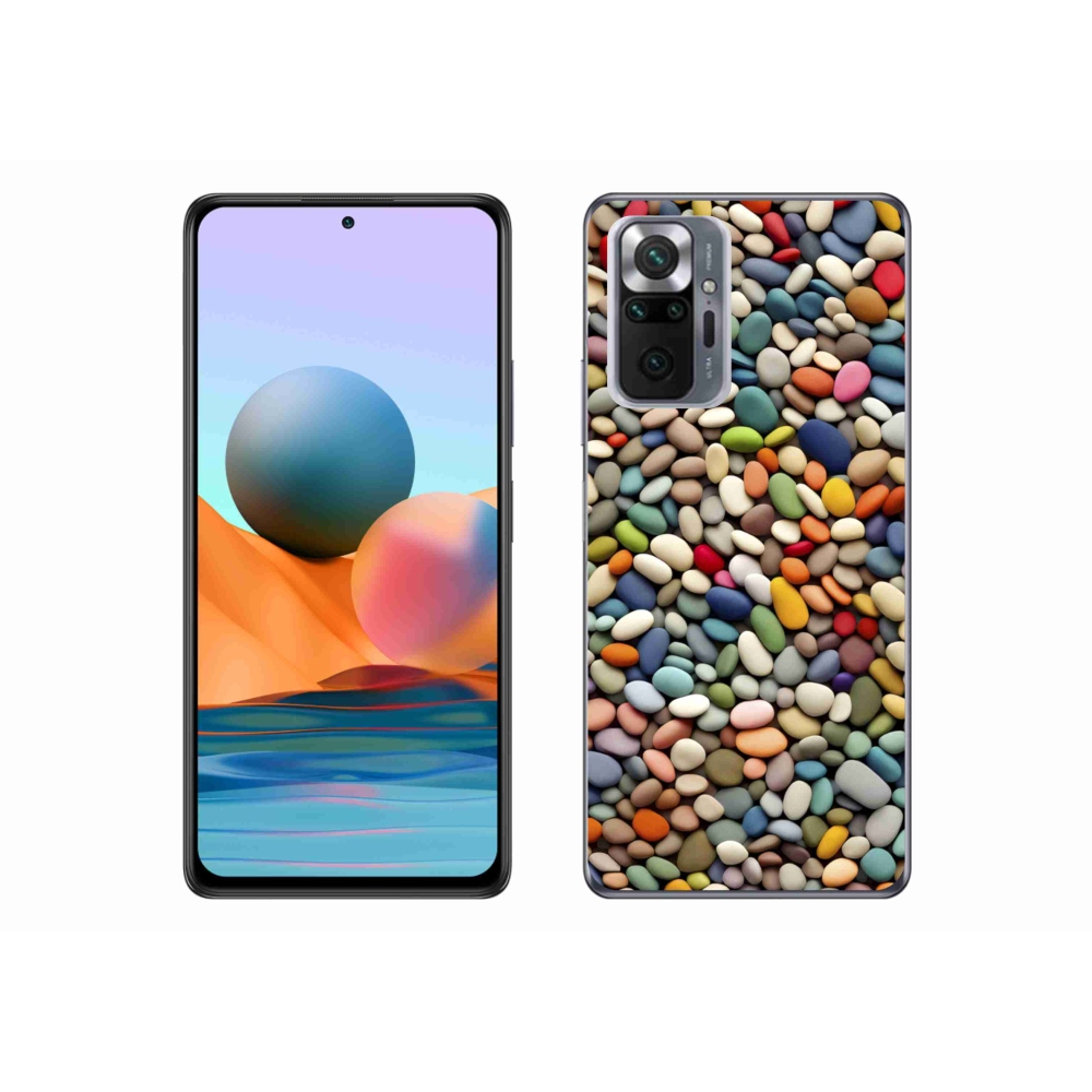 Gelový kryt mmCase na Xiaomi Redmi Note 10 Pro - barevné kamínky 2