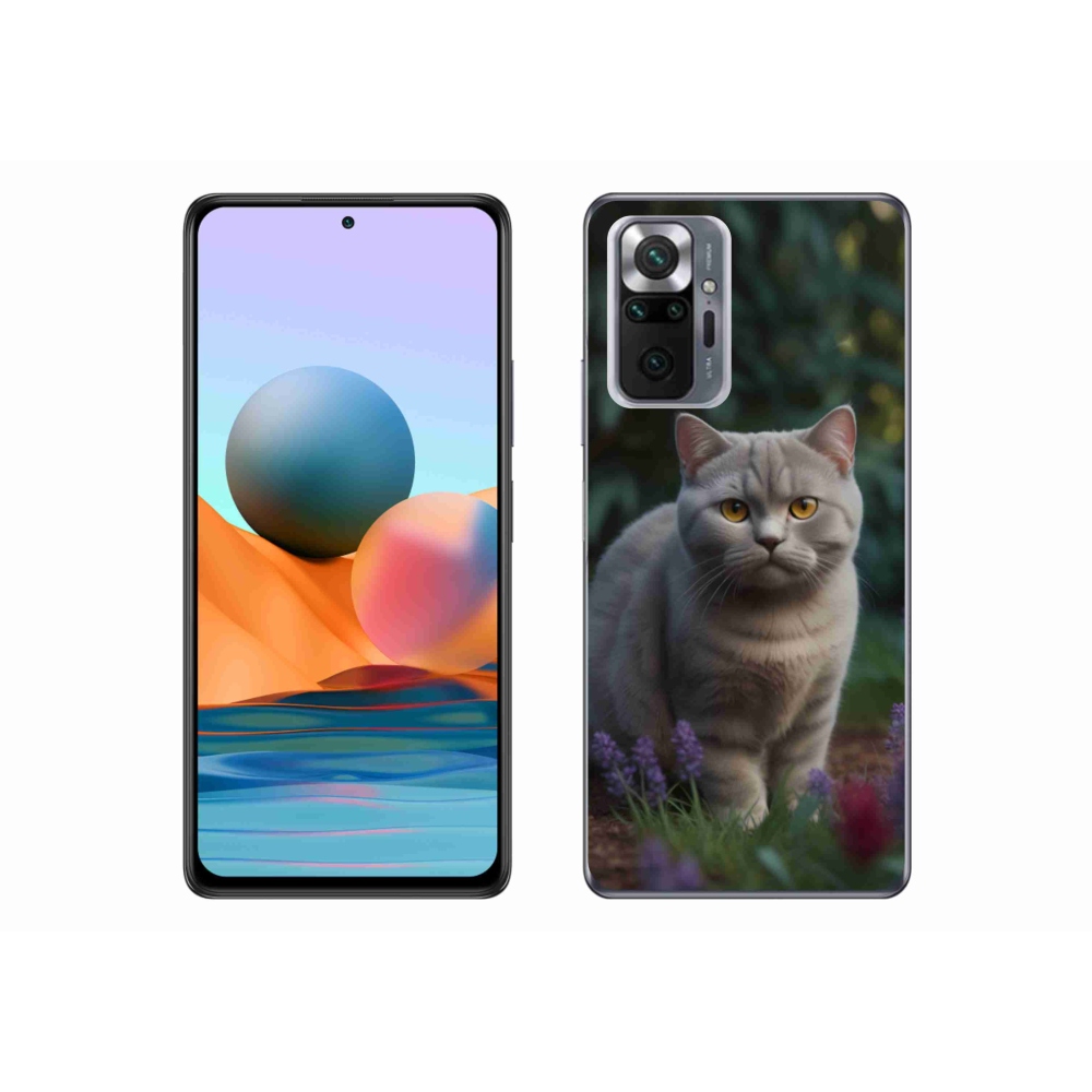Gelový kryt mmCase na Xiaomi Redmi Note 10 Pro - britská kočka