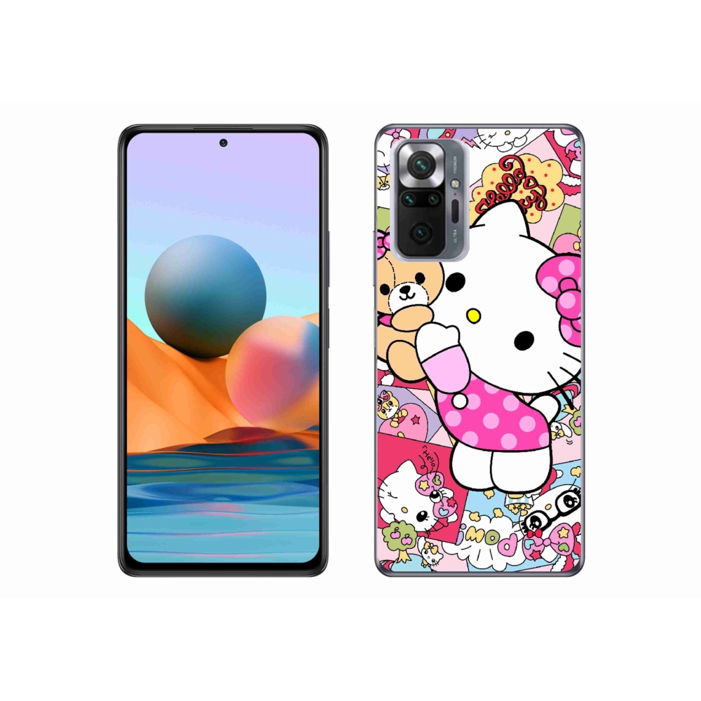 Gelový kryt mmCase na Xiaomi Redmi Note 10 Pro - cute kitty