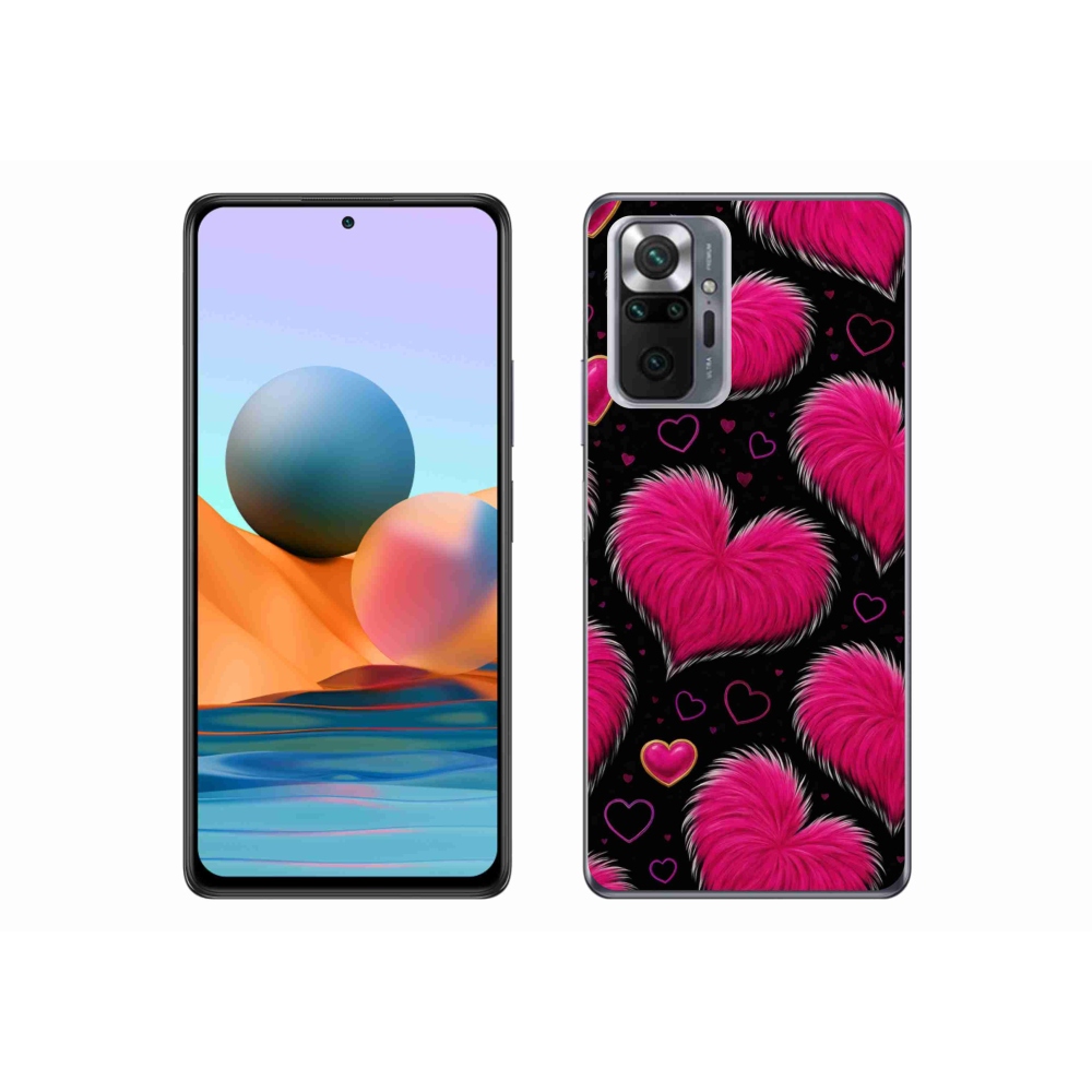 Gelový kryt mmCase na Xiaomi Redmi Note 10 Pro - hebká srdce