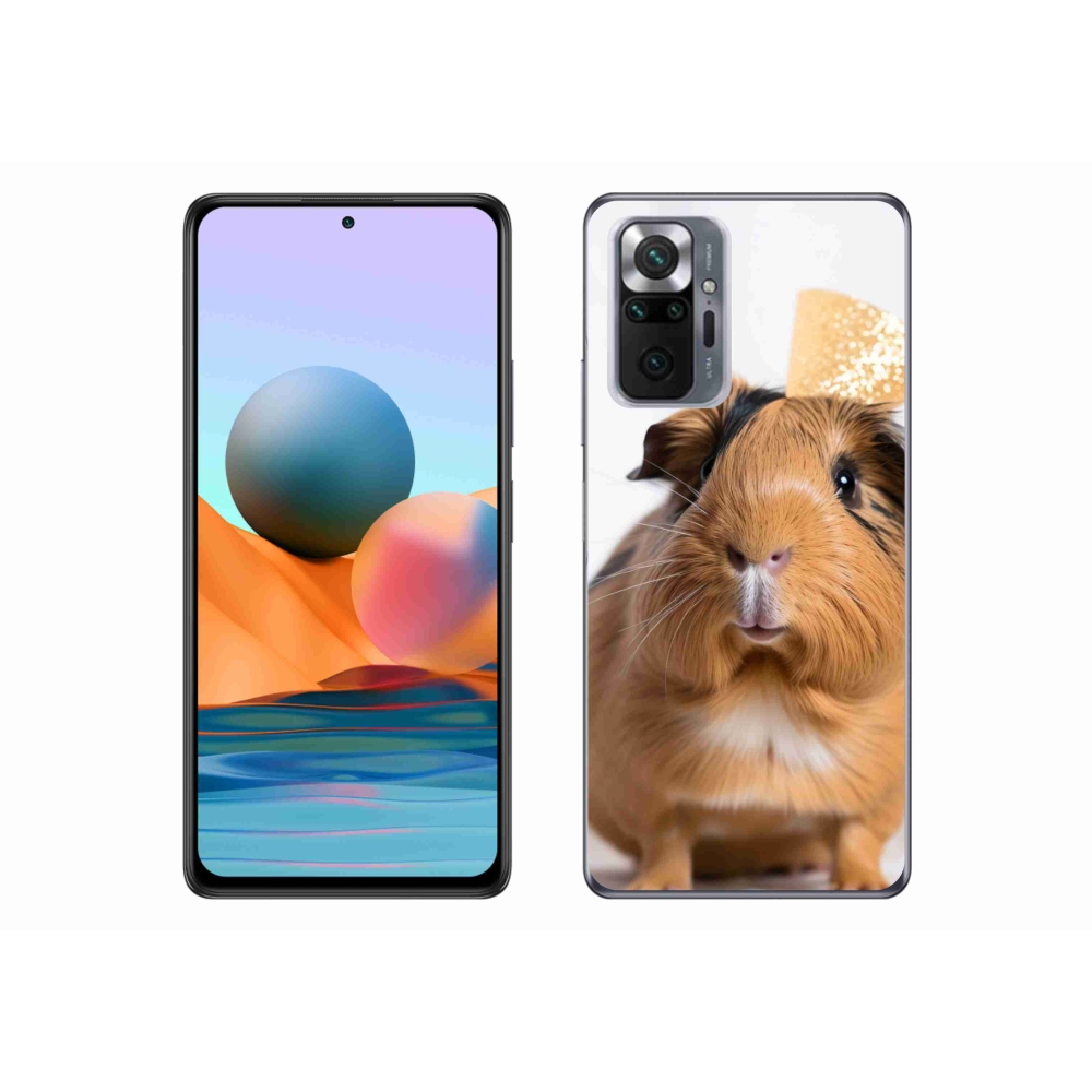 Gelový kryt mmCase na Xiaomi Redmi Note 10 Pro - hnědé morče