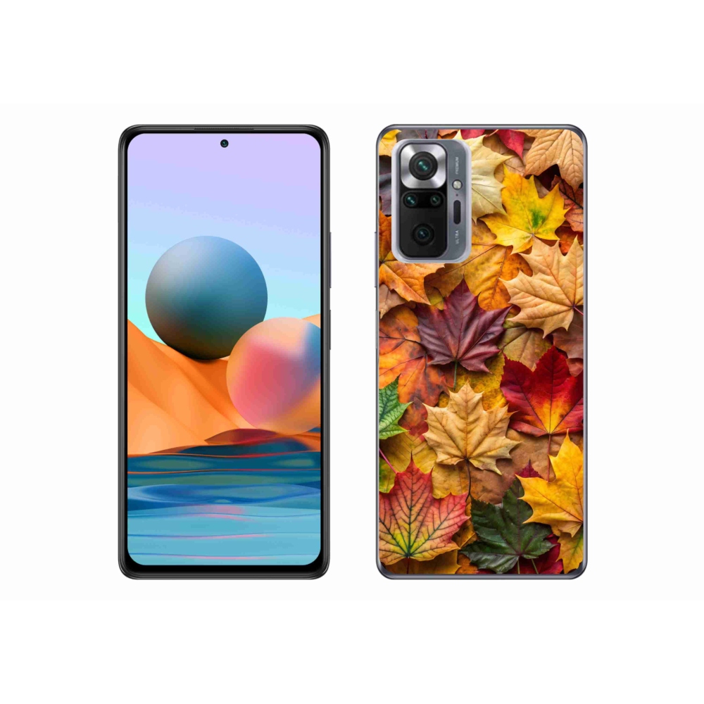 Gelový kryt mmCase na Xiaomi Redmi Note 10 Pro - javorové listy 2