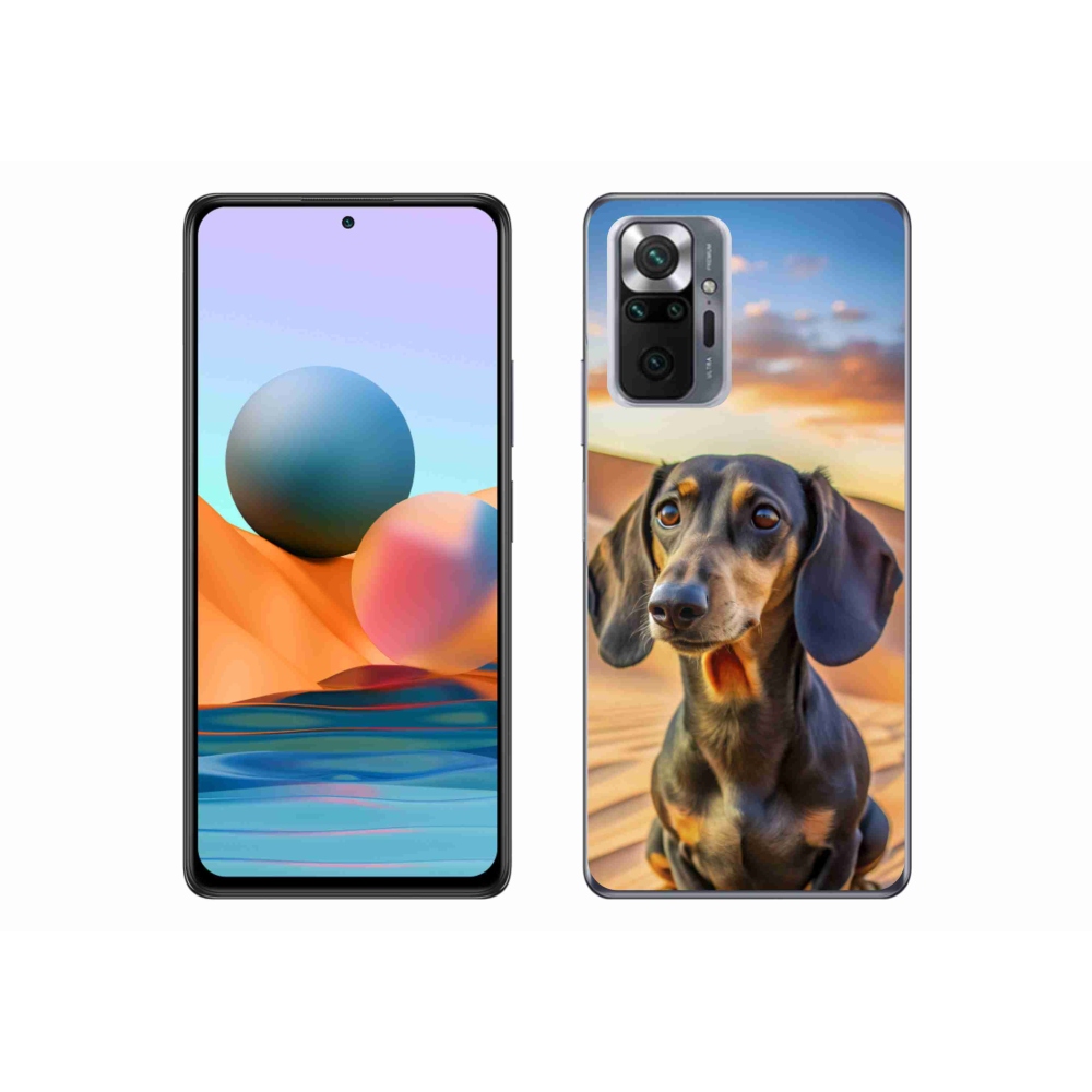 Gelový kryt mmCase na Xiaomi Redmi Note 10 Pro - jezevčík 3 