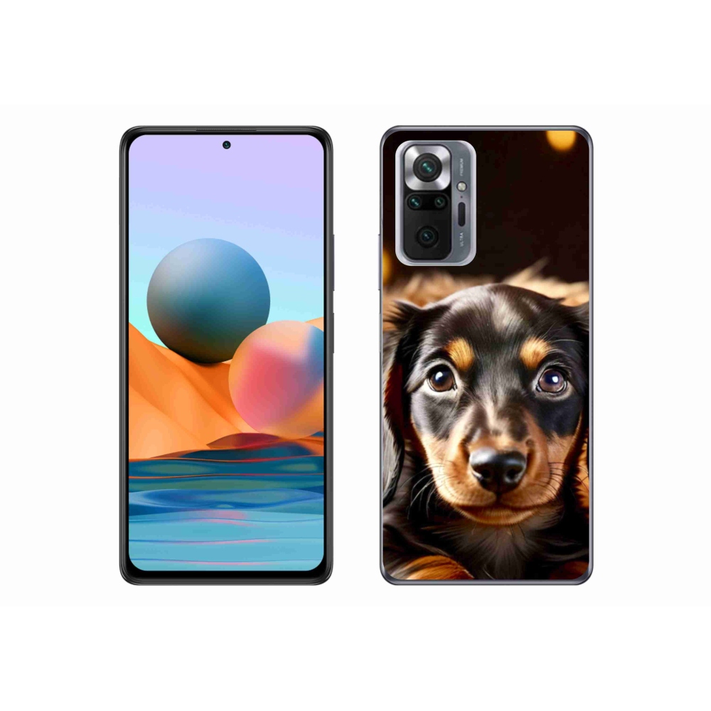 Gelový kryt mmCase na Xiaomi Redmi Note 10 Pro - jezevčík