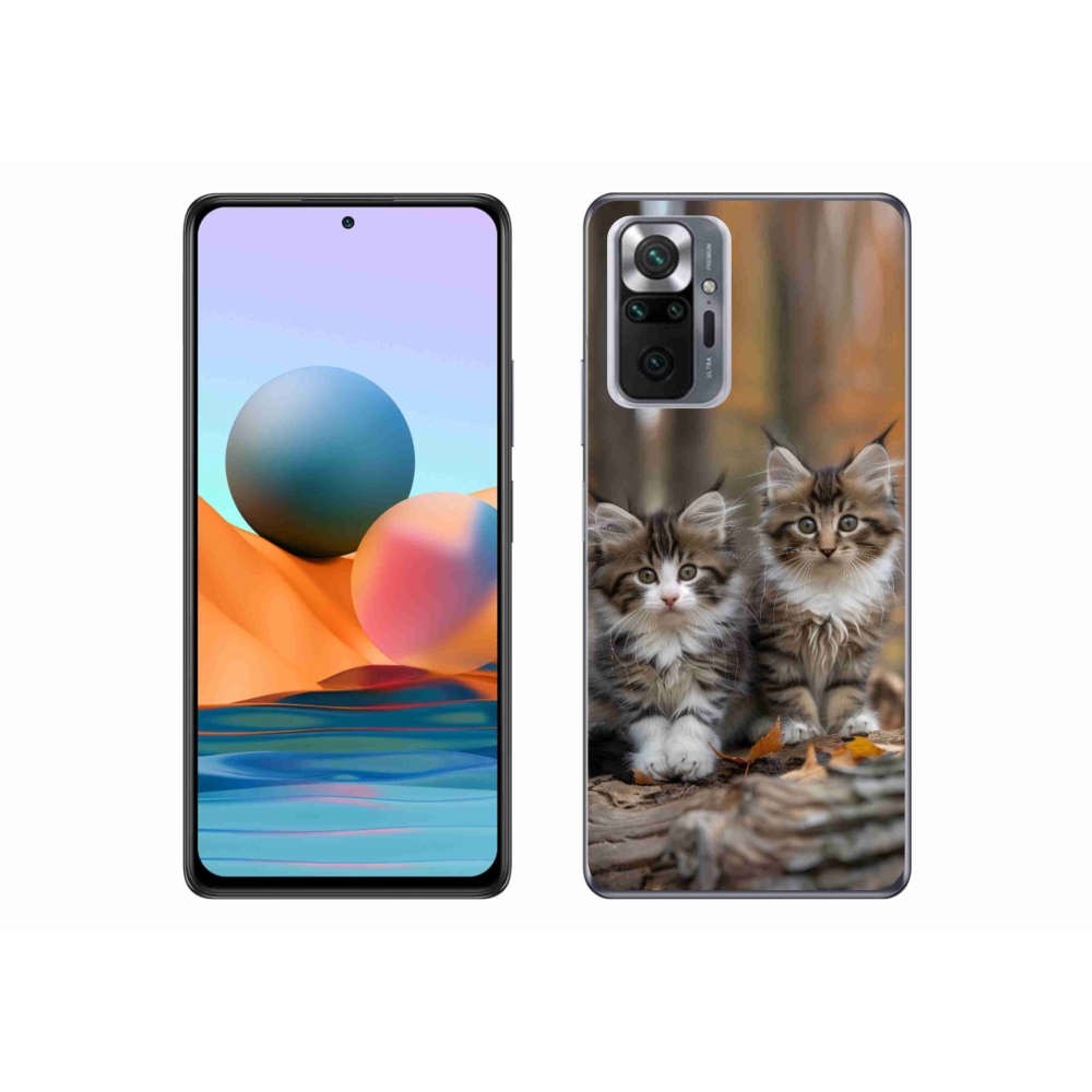 Gelový kryt mmCase na Xiaomi Redmi Note 10 Pro - kočičí duo 3