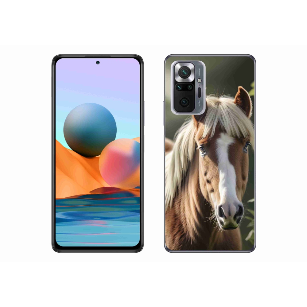 Gelový kryt mmCase na Xiaomi Redmi Note 10 Pro - kůň se světlou hřívou