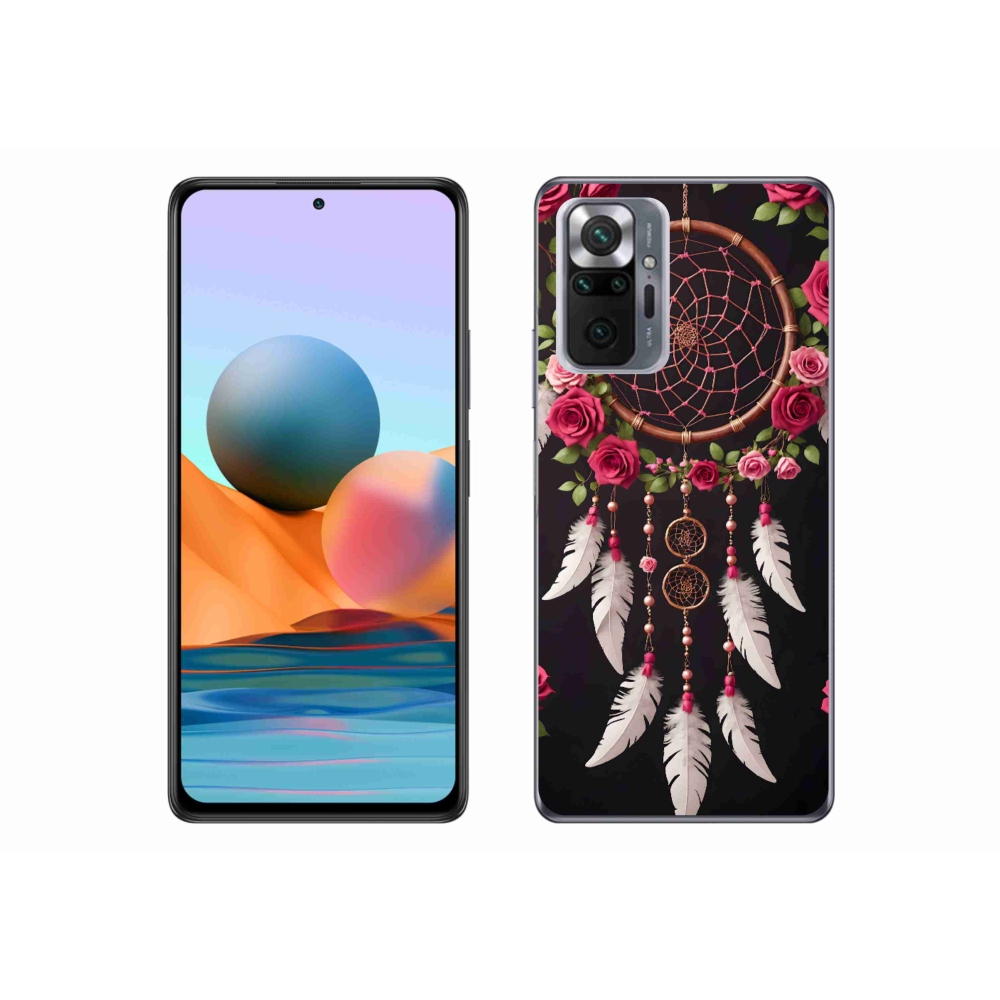 Gelový kryt mmCase na Xiaomi Redmi Note 10 Pro - lapač snů s růžemi