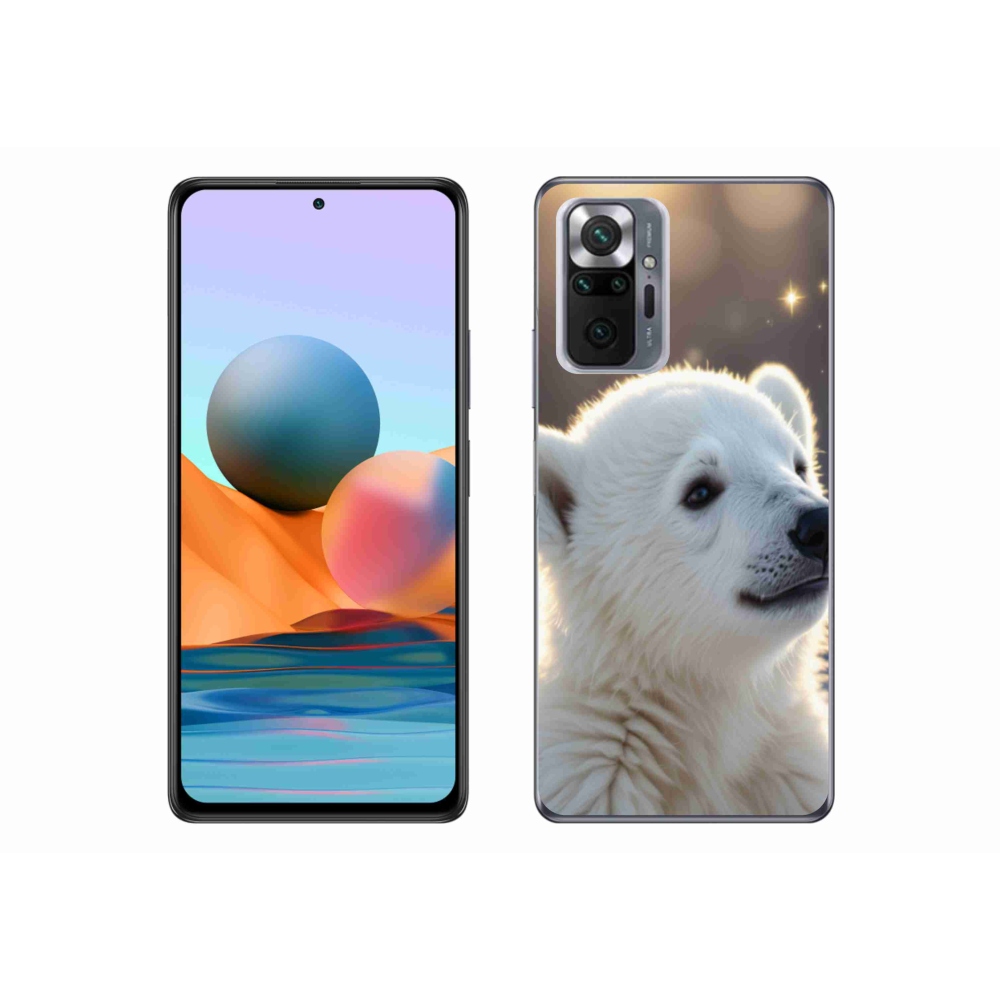Gelový kryt mmCase na Xiaomi Redmi Note 10 Pro - lední medvěd