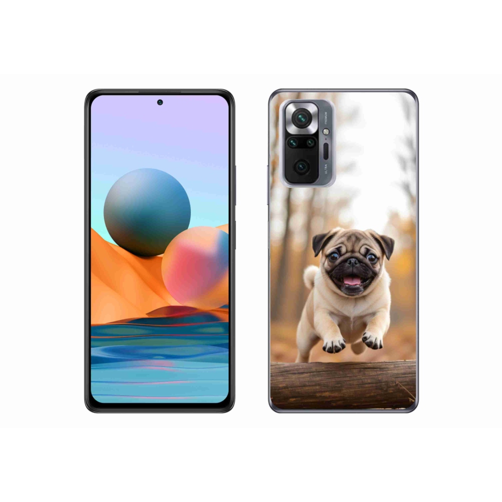 Gelový kryt mmCase na Xiaomi Redmi Note 10 Pro - mops 2