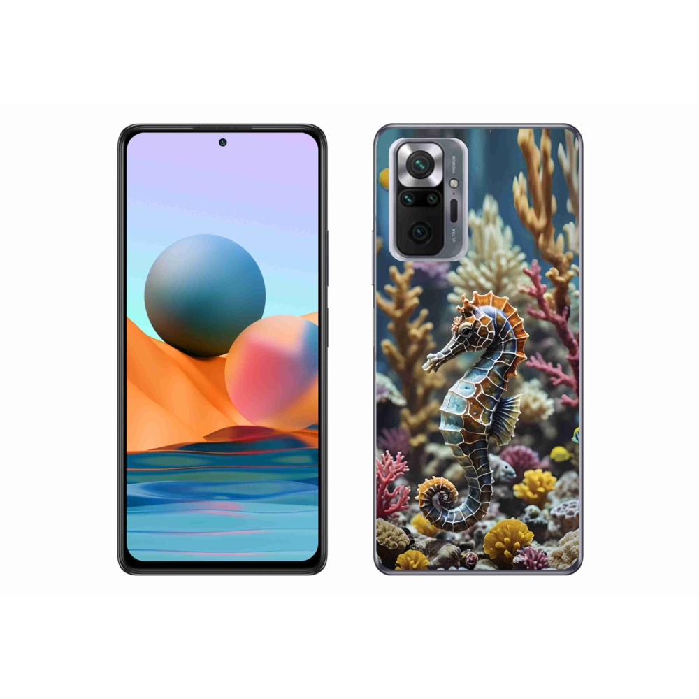 Gelový kryt mmCase na Xiaomi Redmi Note 10 Pro - mořský koník 2