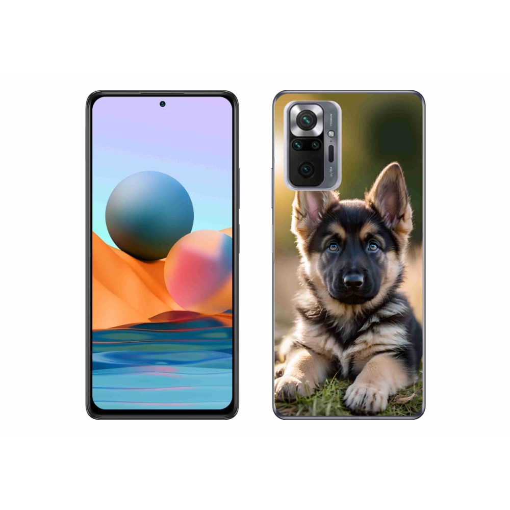 Gelový kryt mmCase na Xiaomi Redmi Note 10 Pro - německý ovčák v přírodě