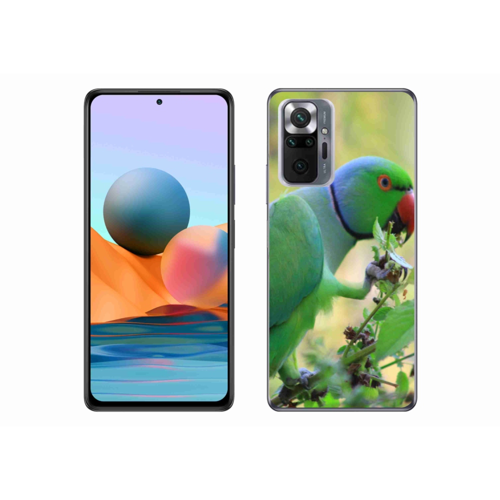 Gelový kryt mmCase na Xiaomi Redmi Note 10 Pro - papoušek alexandr