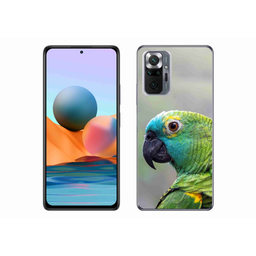 Gelový kryt mmCase na Xiaomi Redmi Note 10 Pro - papoušek amazoňan