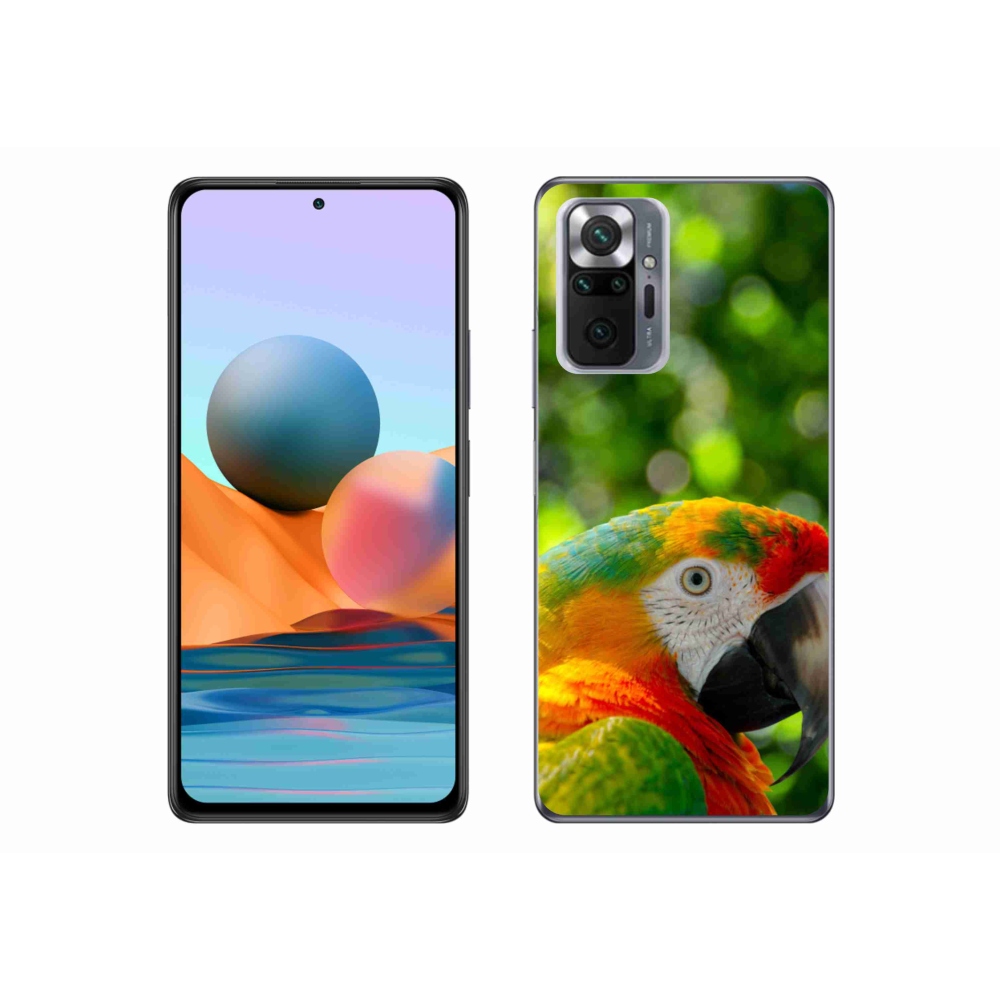 Gelový kryt mmCase na Xiaomi Redmi Note 10 Pro - papoušek ara 3