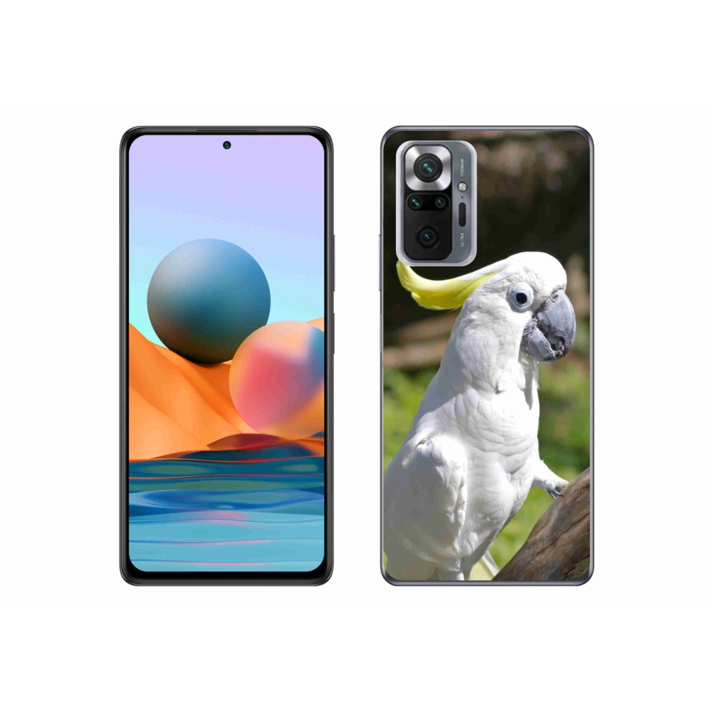 Gelový kryt mmCase na Xiaomi Redmi Note 10 Pro - papoušek kakadu 2