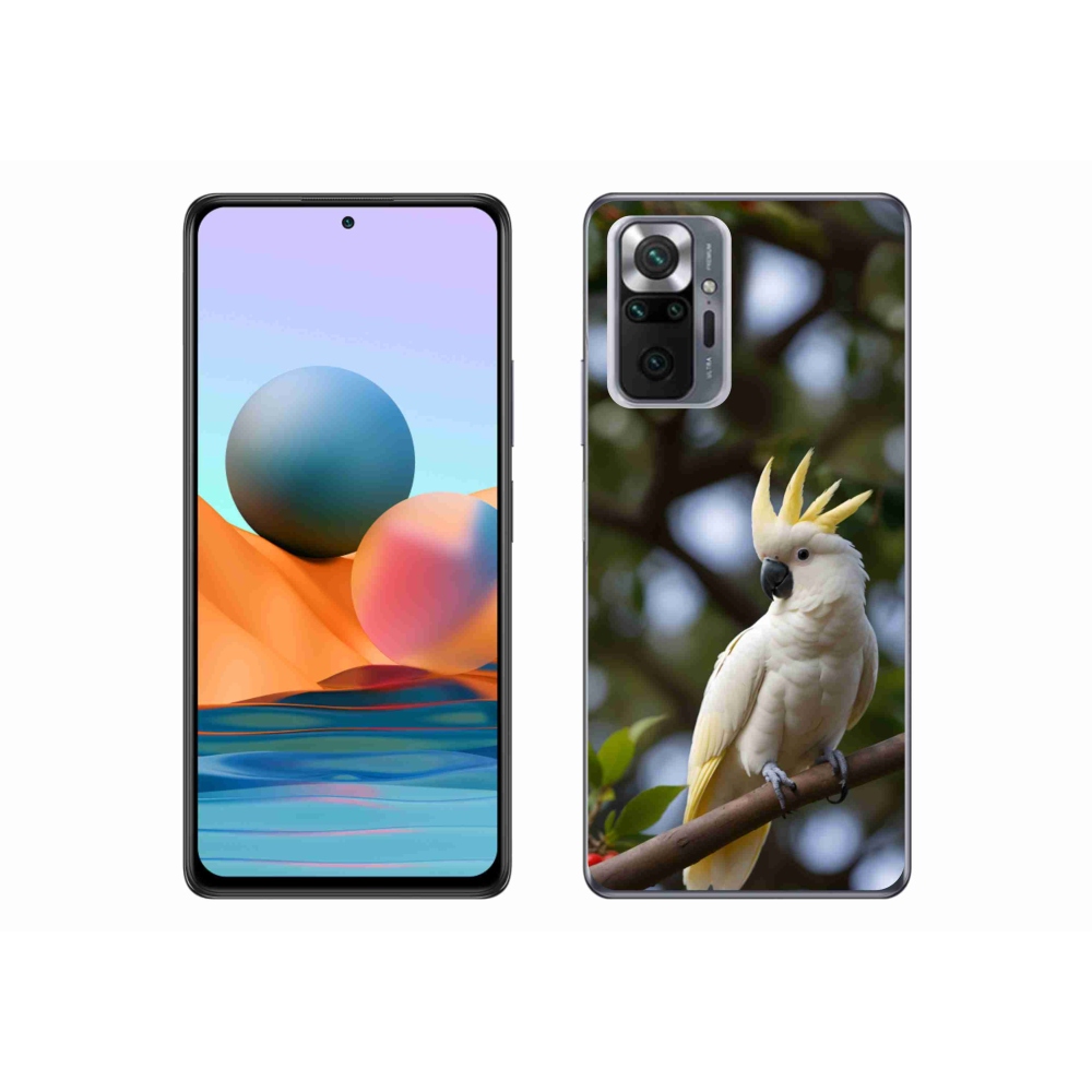 Gelový kryt mmCase na Xiaomi Redmi Note 10 Pro - papoušek kakadu 3
