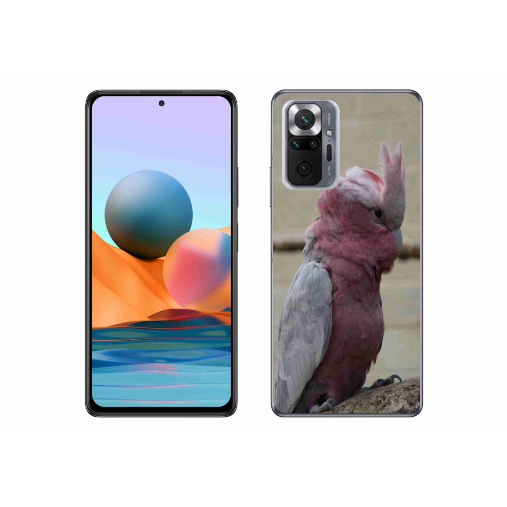 Gelový kryt mmCase na Xiaomi Redmi Note 10 Pro - papoušek kakadu růžový