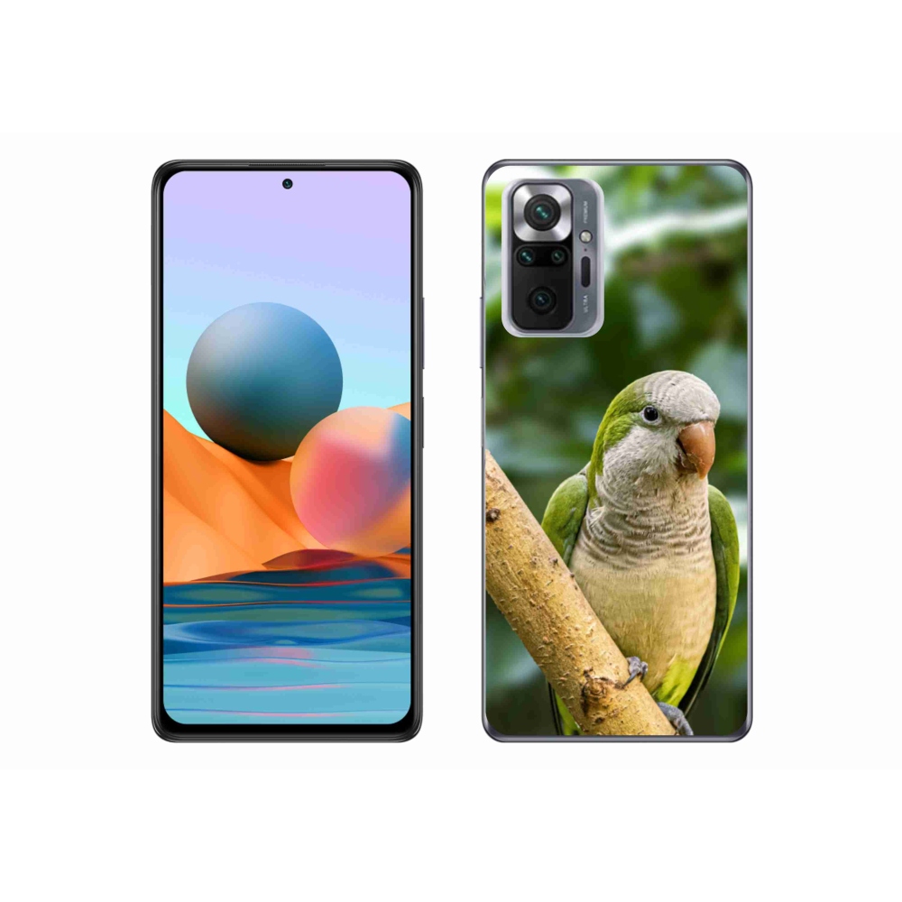 Gelový kryt mmCase na Xiaomi Redmi Note 10 Pro - papoušek mníšek