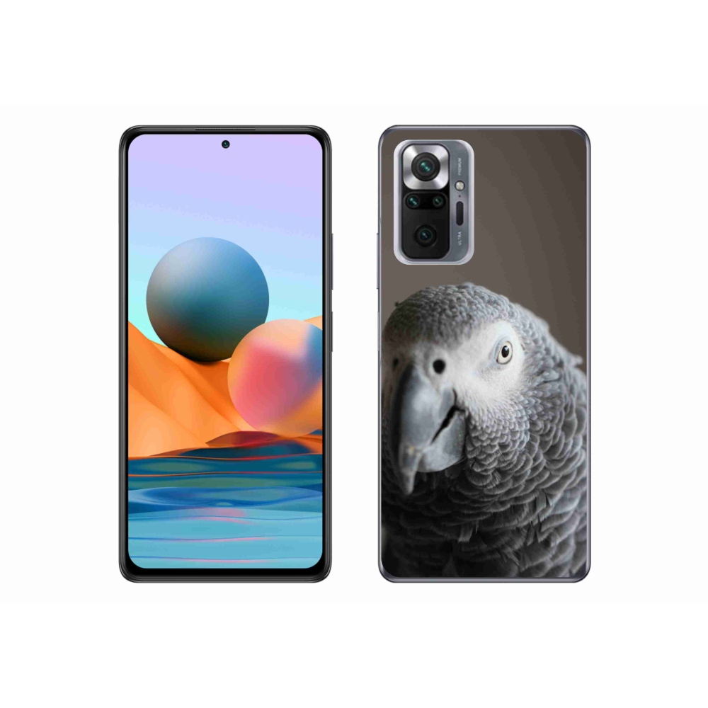 Gelový kryt mmCase na Xiaomi Redmi Note 10 Pro - papoušek žako 2