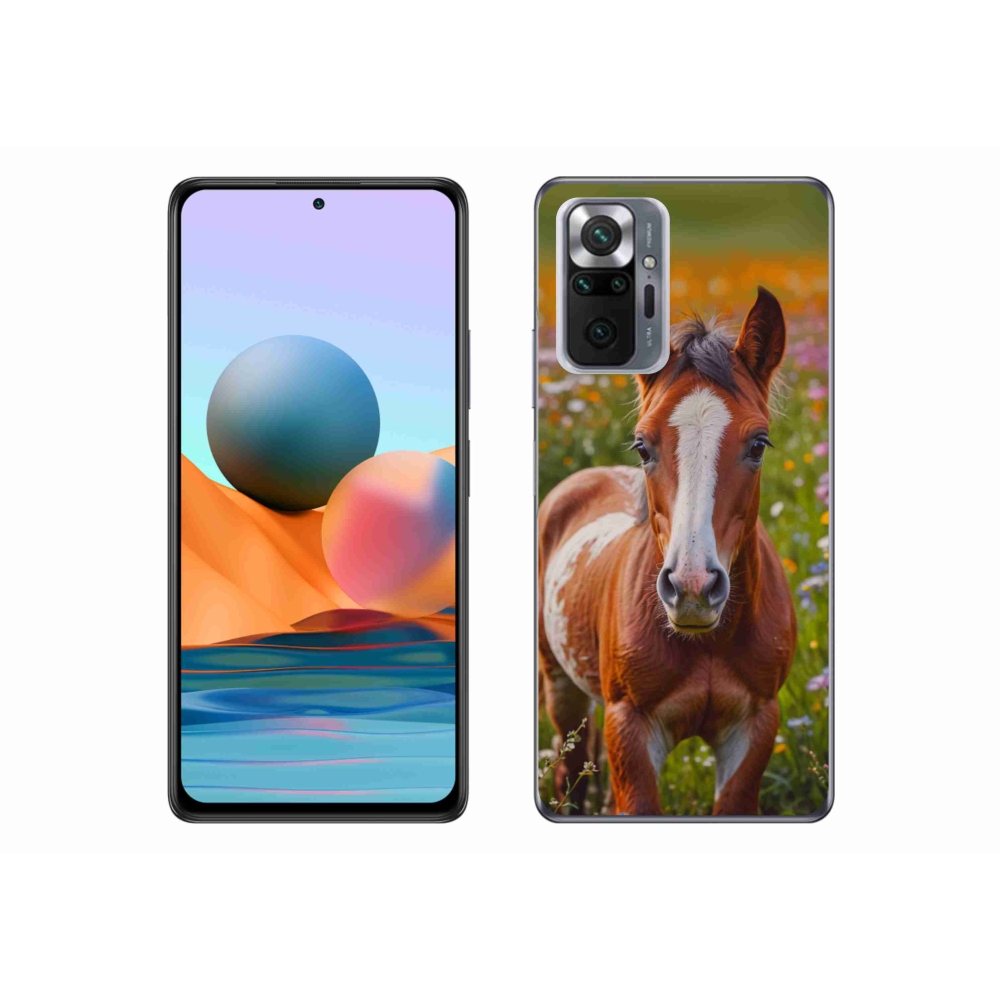 Gelový kryt mmCase na Xiaomi Redmi Note 10 Pro - roztomilé hříbě