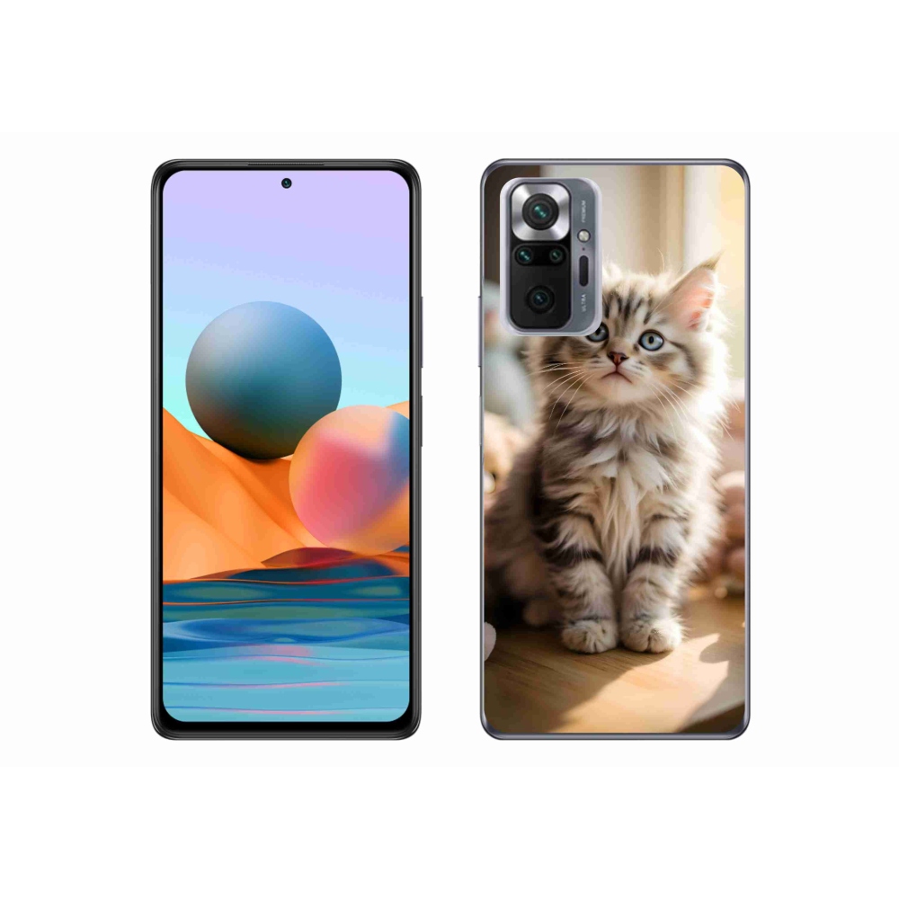 Gelový kryt mmCase na Xiaomi Redmi Note 10 Pro - roztomilé kotě 10