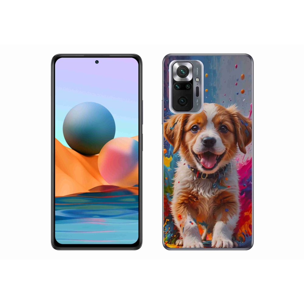 Gelový kryt mmCase na Xiaomi Redmi Note 10 Pro - roztomilé štěně 3