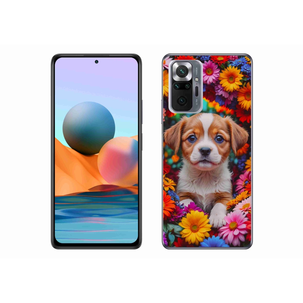 Gelový kryt mmCase na Xiaomi Redmi Note 10 Pro - roztomilé štěně