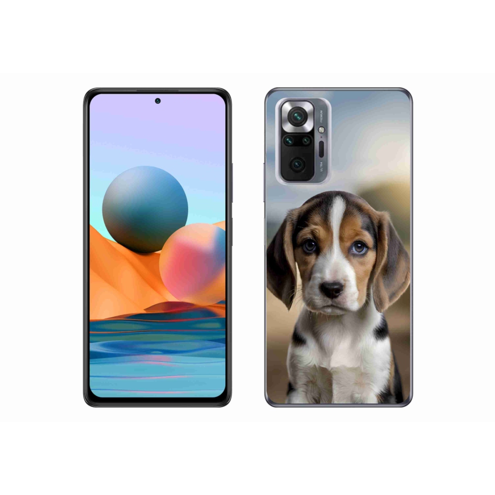 Gelový kryt mmCase na Xiaomi Redmi Note 10 Pro - roztomilý bígl