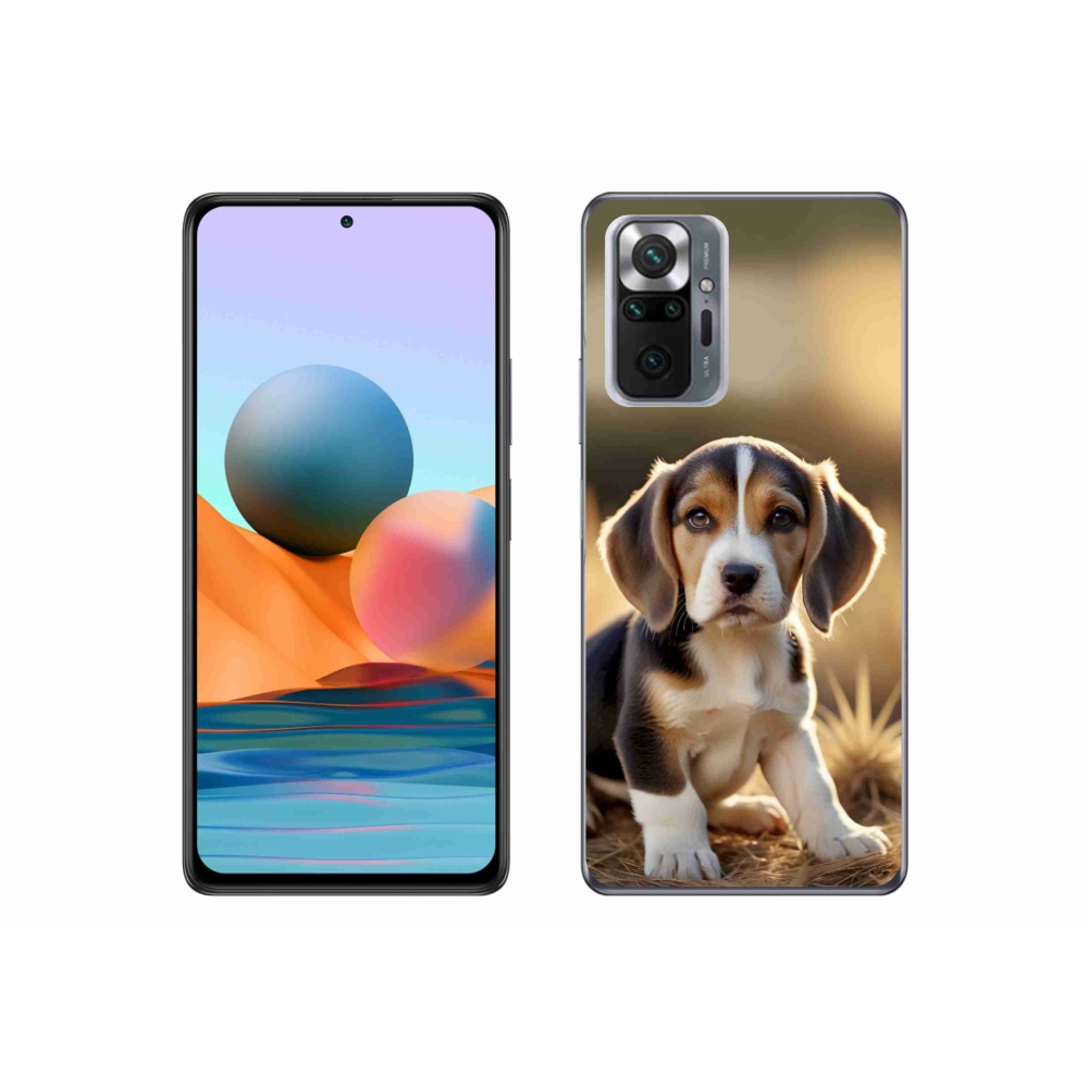 Gelový kryt mmCase na Xiaomi Redmi Note 10 Pro - roztomilý bígl