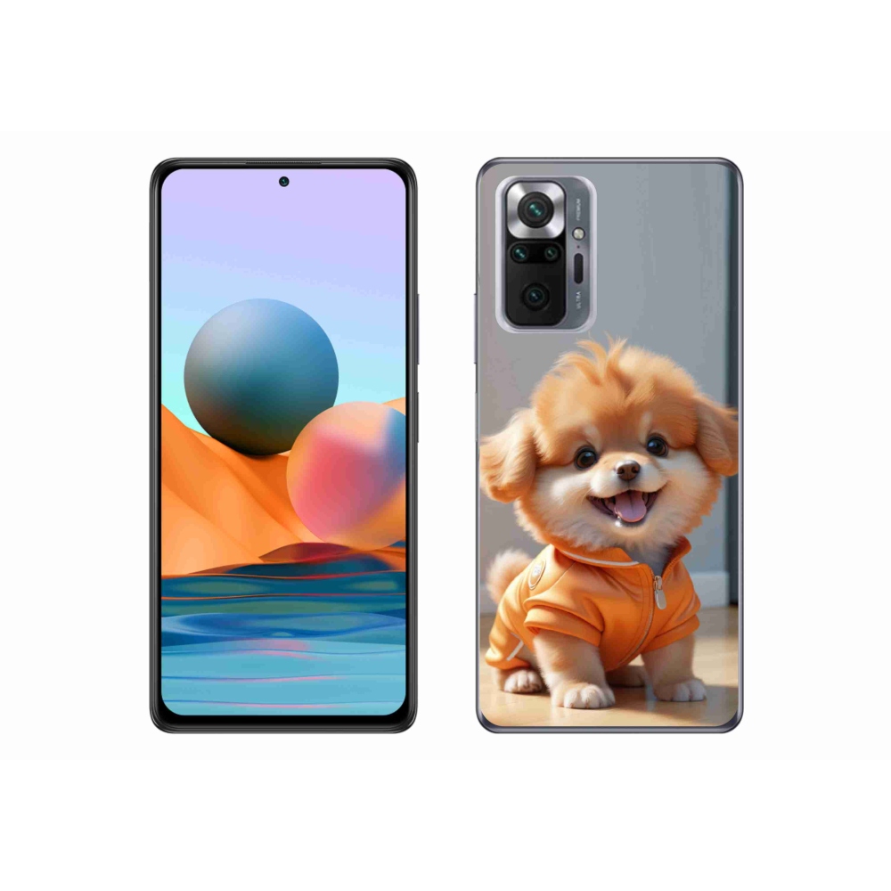 Gelový kryt mmCase na Xiaomi Redmi Note 10 Pro - roztomilý pomeranian v mikině