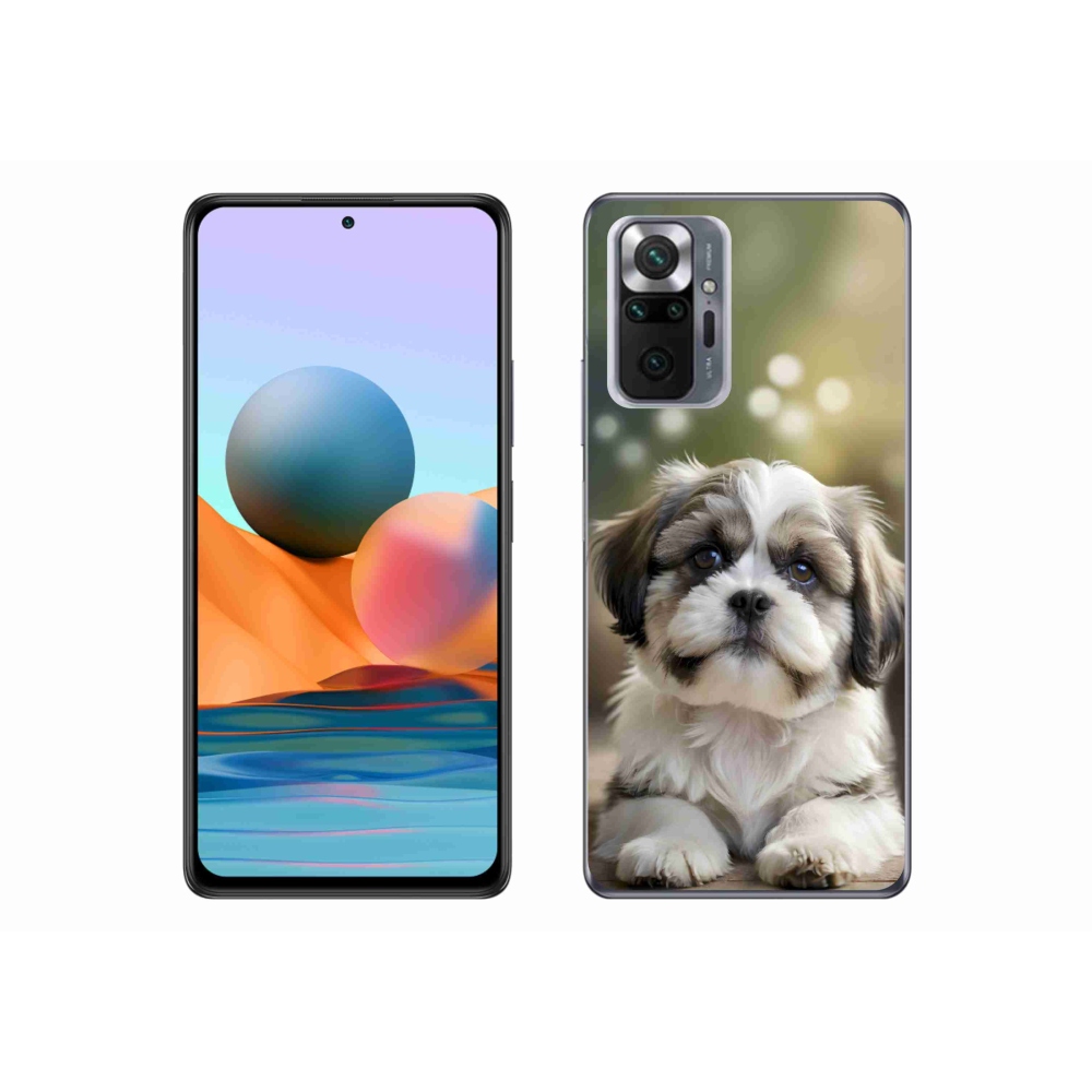 Gelový kryt mmCase na Xiaomi Redmi Note 10 Pro - roztomilý shih-tzu