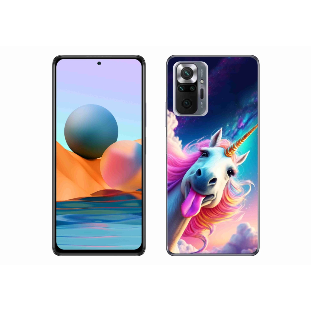 Gelový kryt mmCase na Xiaomi Redmi Note 10 Pro - šílený jednorožec