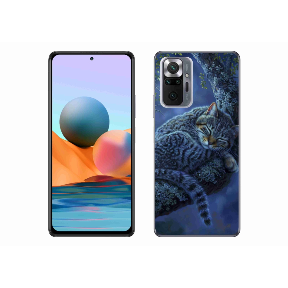 Gelový kryt mmCase na Xiaomi Redmi Note 10 Pro - spící kočka