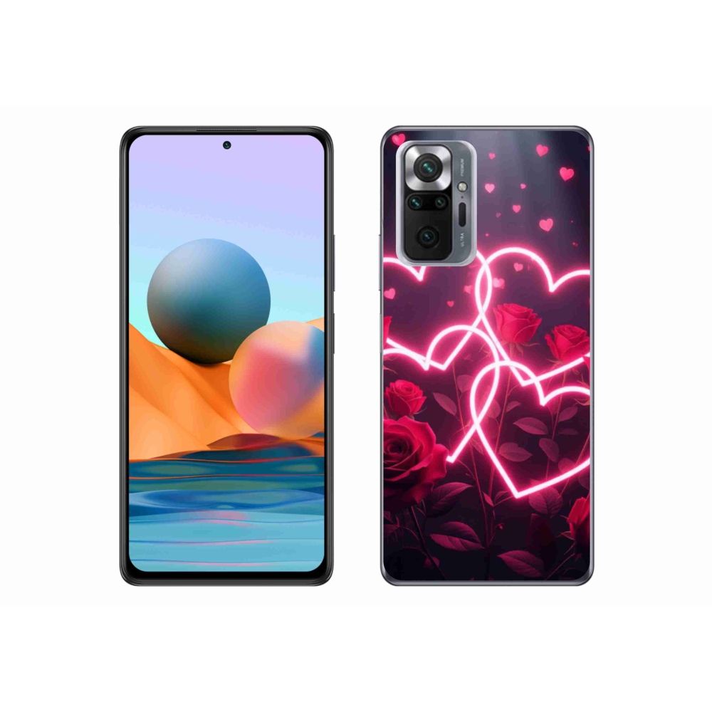 Gelový kryt mmCase na Xiaomi Redmi Note 10 Pro - srdce lásky