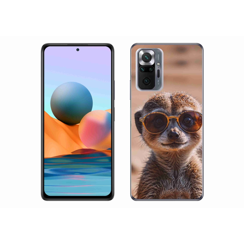 Gelový kryt mmCase na Xiaomi Redmi Note 10 Pro - stylová surikata
