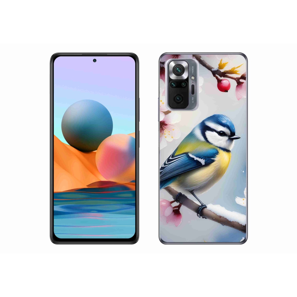 Gelový kryt mmCase na Xiaomi Redmi Note 10 Pro - sýkorka