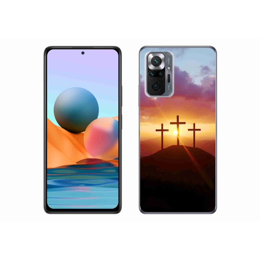 Gelový kryt mmCase na Xiaomi Redmi Note 10 Pro - tři kříže