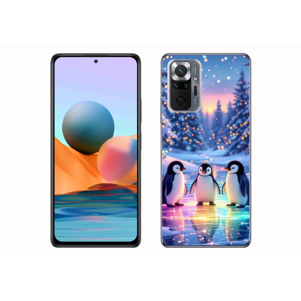 Gelový kryt mmCase na Xiaomi Redmi Note 10 Pro - tučnáci