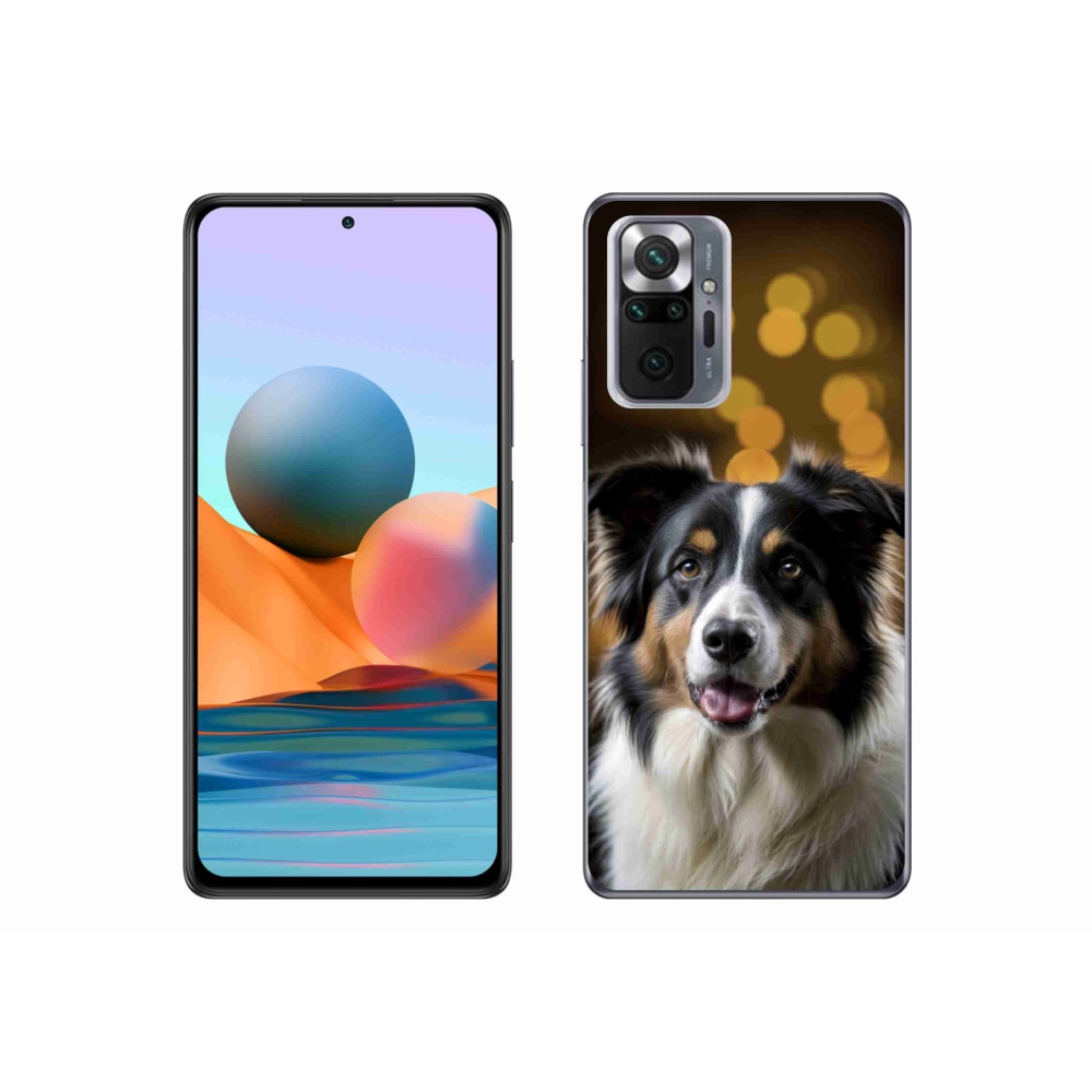 Gelový kryt mmCase na Xiaomi Redmi Note 10 Pro - usměvavý australský ovčák