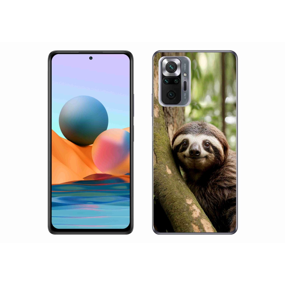 Gelový kryt mmCase na Xiaomi Redmi Note 10 Pro - usměvavý lenochod