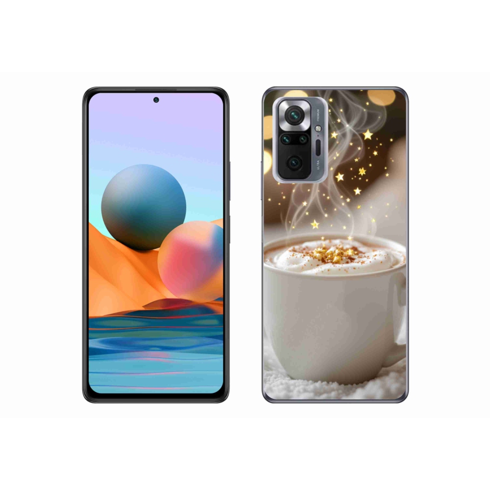 Gelový kryt mmCase na Xiaomi Redmi Note 10 Pro - vánoční horký nápoj